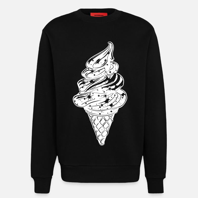 Eis Skizze - Sweatshirt - made by SPREAD - SOLID BLACK