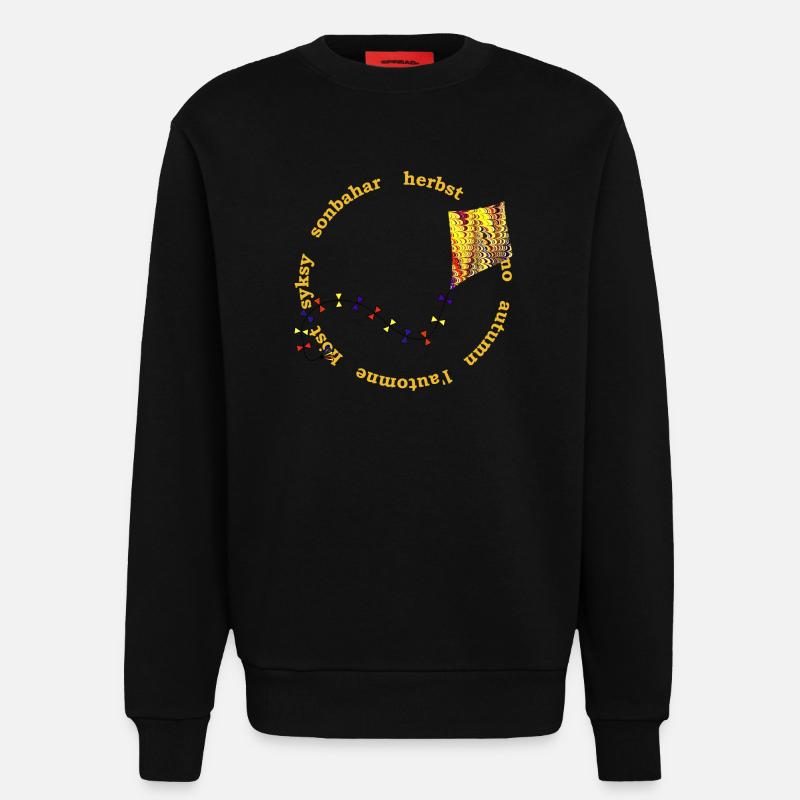 herbstlicher drachen e 281 - Sweatshirt - made by SPREAD  - SOLID BLACK