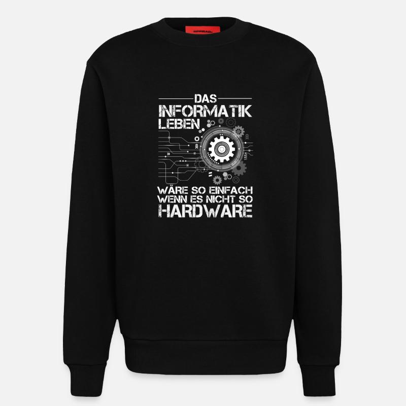 Informatik - Sweatshirt - made by SPREAD  - SOLID BLACK