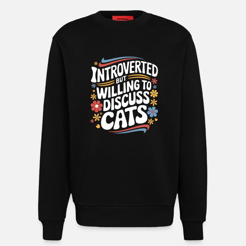 Introvertierter asozialer introvertierter - Sweatshirt - made by SPREAD - SOLID BLACK