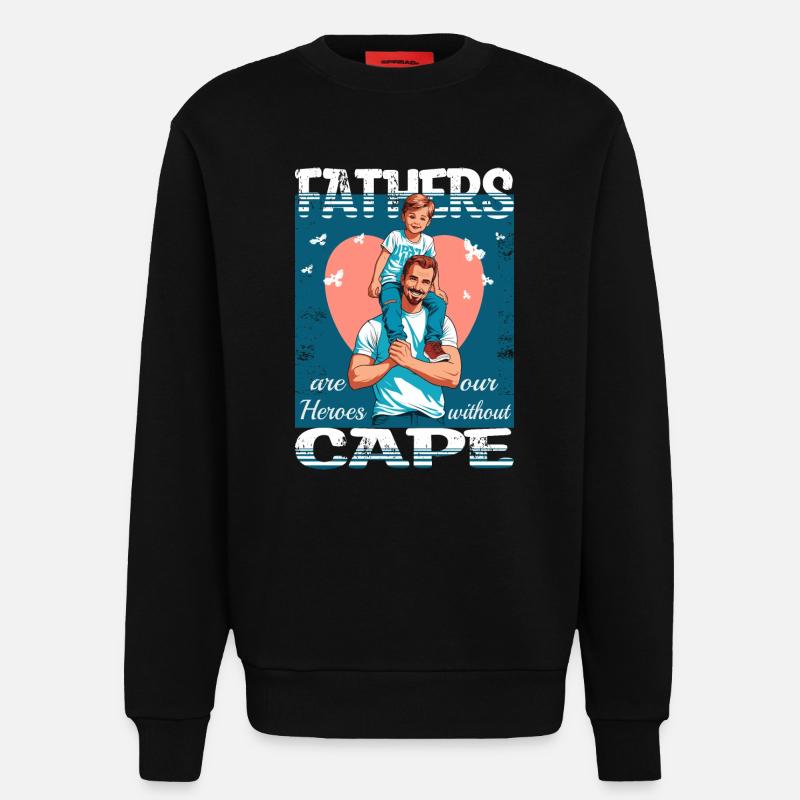 Väter sind Helden - Sweatshirt - made by SPREAD  - SOLID BLACK