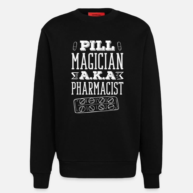 Apotheker Pharmazeutisch-technischer - Sweatshirt - made by SPREAD  - SOLID BLACK