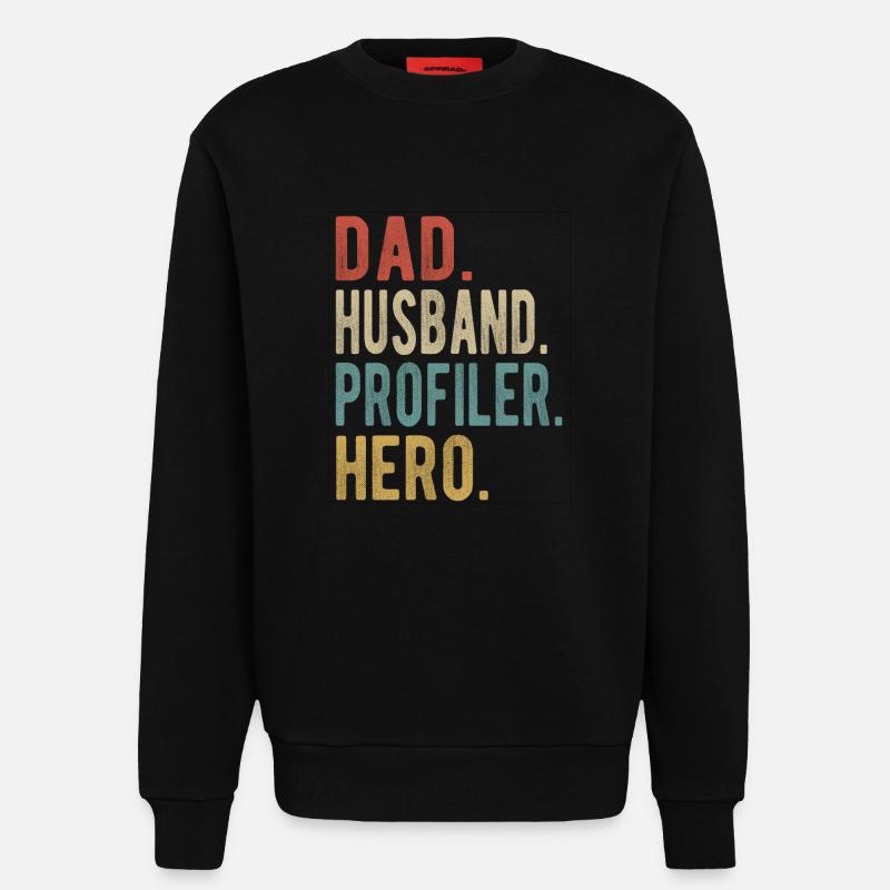 Profiler Papa Ehemann Held - Sweatshirt - made by SPREAD  - SOLID BLACK
