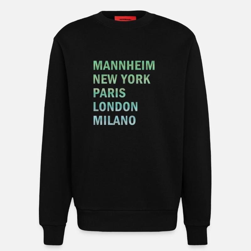 Metropole Mannheim - Sweatshirt - made by SPREAD  - SOLID BLACK