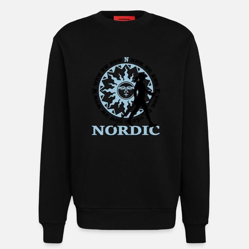 Nordic 2C - Farbwechsel - Sweatshirt - made by SPREAD - SOLID BLACK