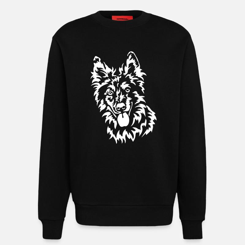 Tiger Head "Black Edition" - Sweatshirt - made by SPREAD  - SOLID BLACK
