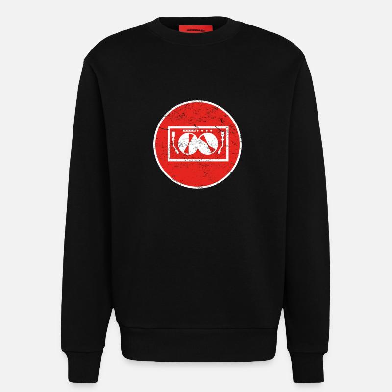 Geschenk TECHNO DJ ELECTRO - Sweatshirt - made by SPREAD  - SOLID BLACK