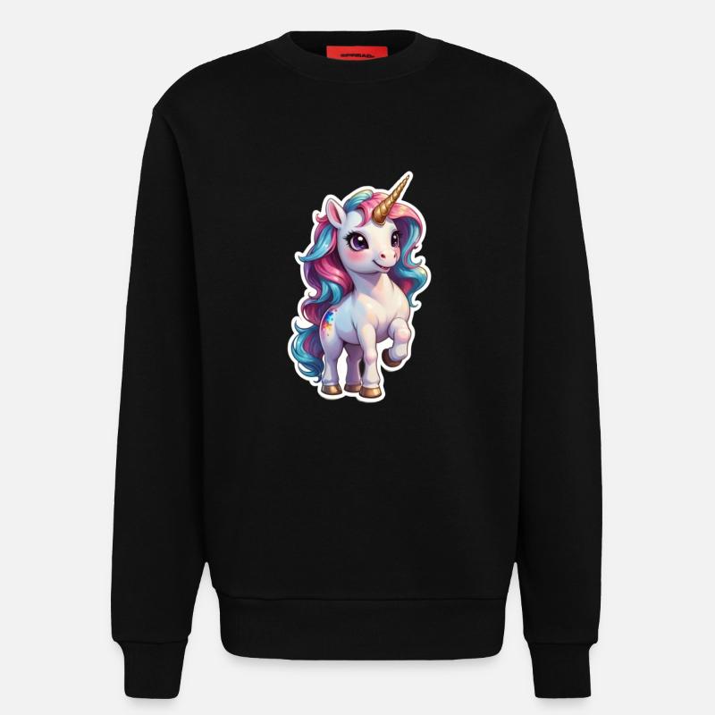 Einhorn - Sweatshirt - made by SPREAD  - SOLID BLACK
