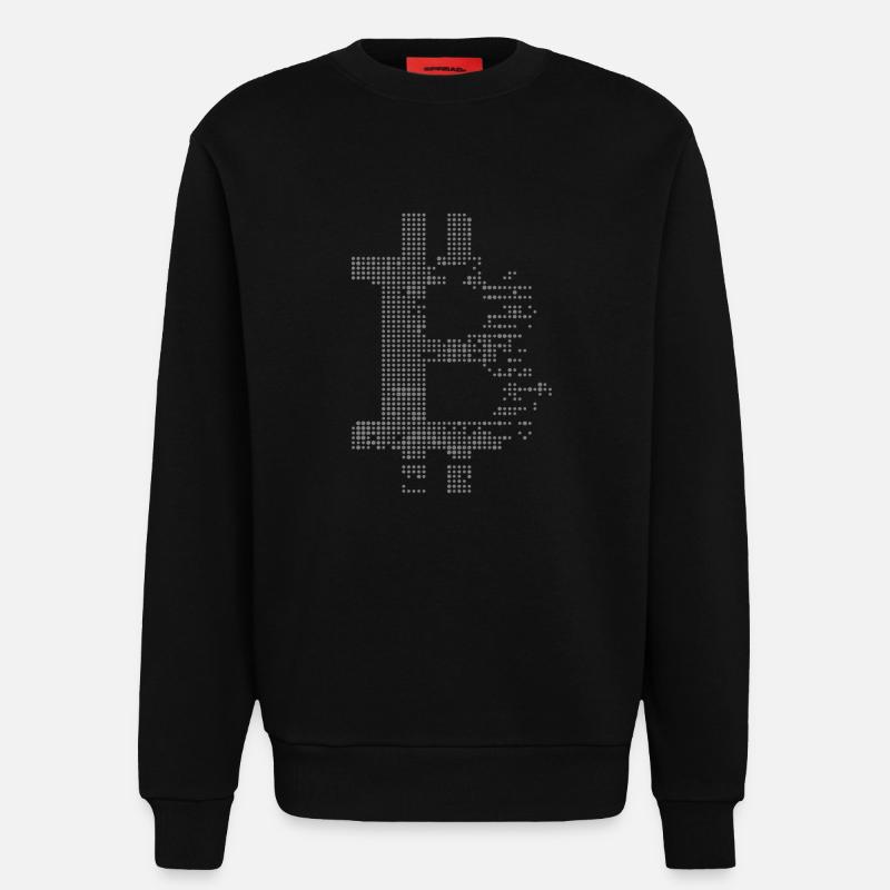 Bitcoin grey - Sweatshirt - made by SPREAD  - SOLID BLACK