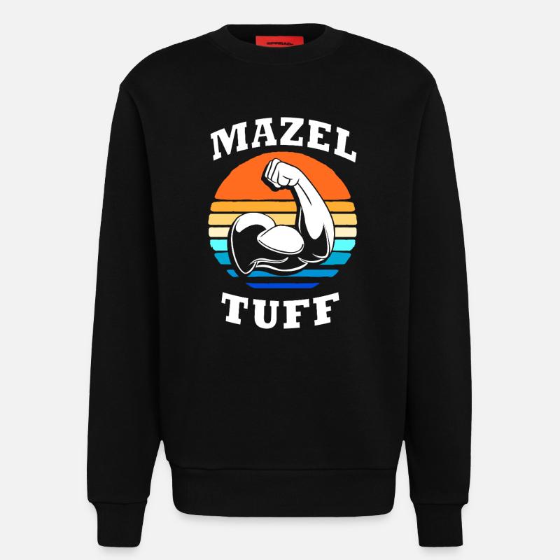 Hanoukka Hanoukka Hanoukka - Sweat bio décontracté fabriqué en UE - SOLID BLACK