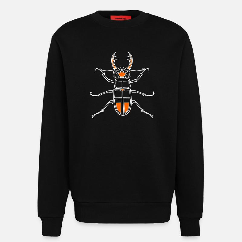 Hirschkäfer - Sweatshirt - made by SPREAD  - SOLID BLACK