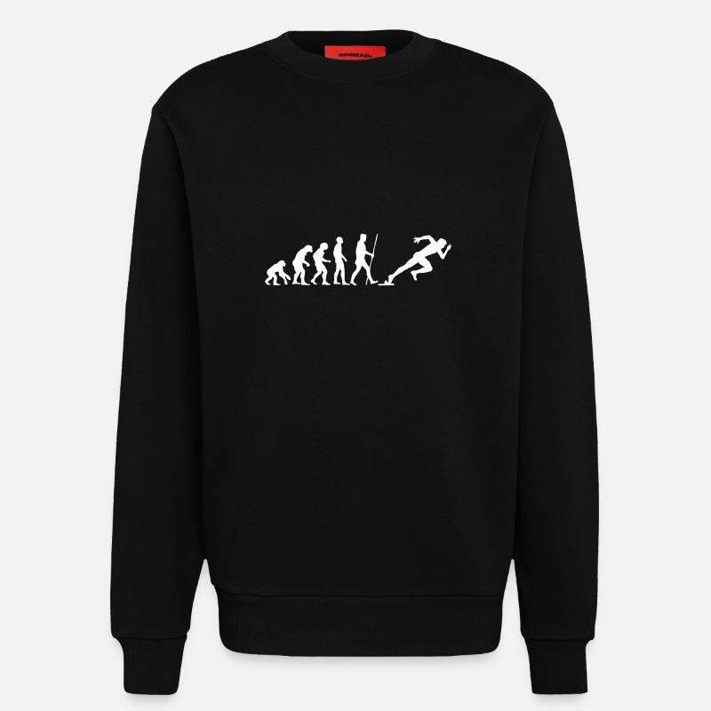 SPRINTER EVOLUTION! - Sweatshirt - made by SPREAD  - SOLID BLACK