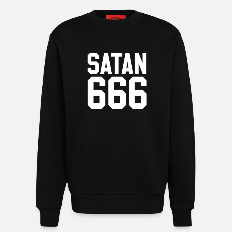 Team Satan - Sweatshirt - made by SPREAD - SOLID BLACK