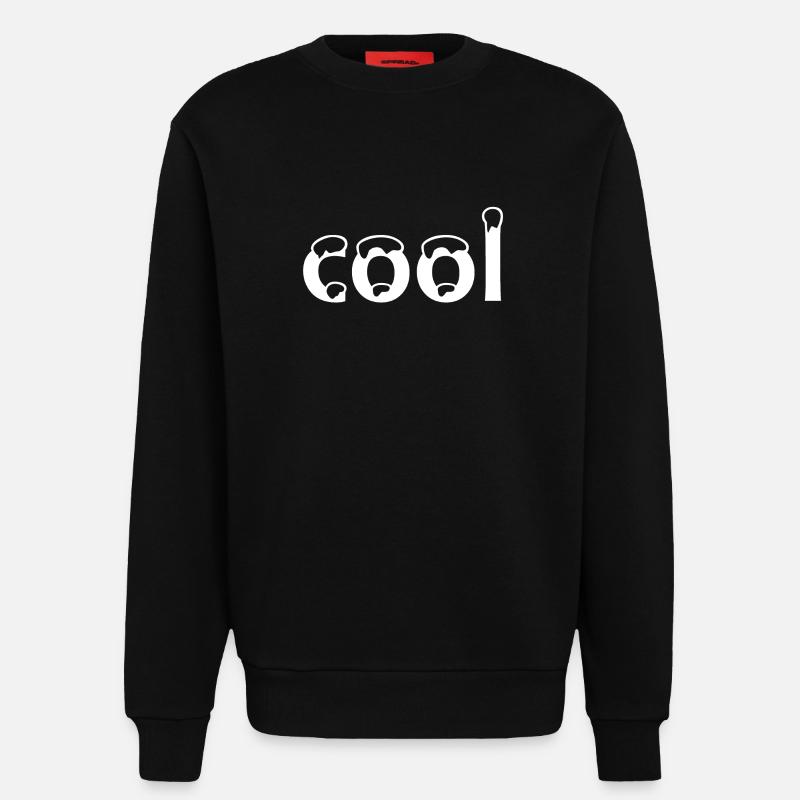 frais - Sweat bio décontracté fabriqué en UE - SOLID BLACK