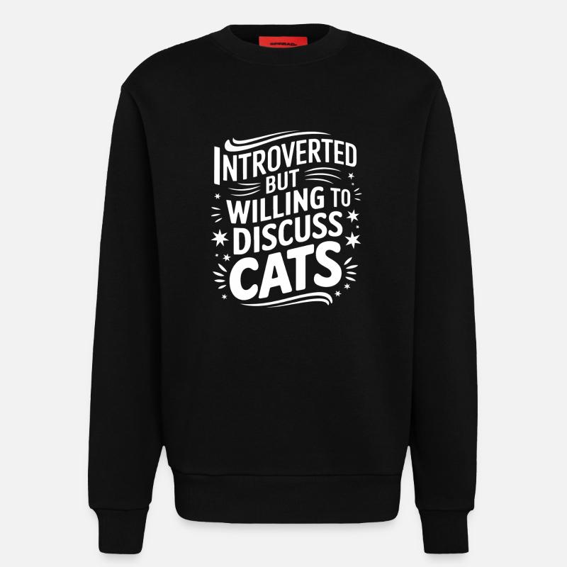 Introvert, antisocial, introvert - Sweatshirt - made by SPREAD  - SOLID BLACK