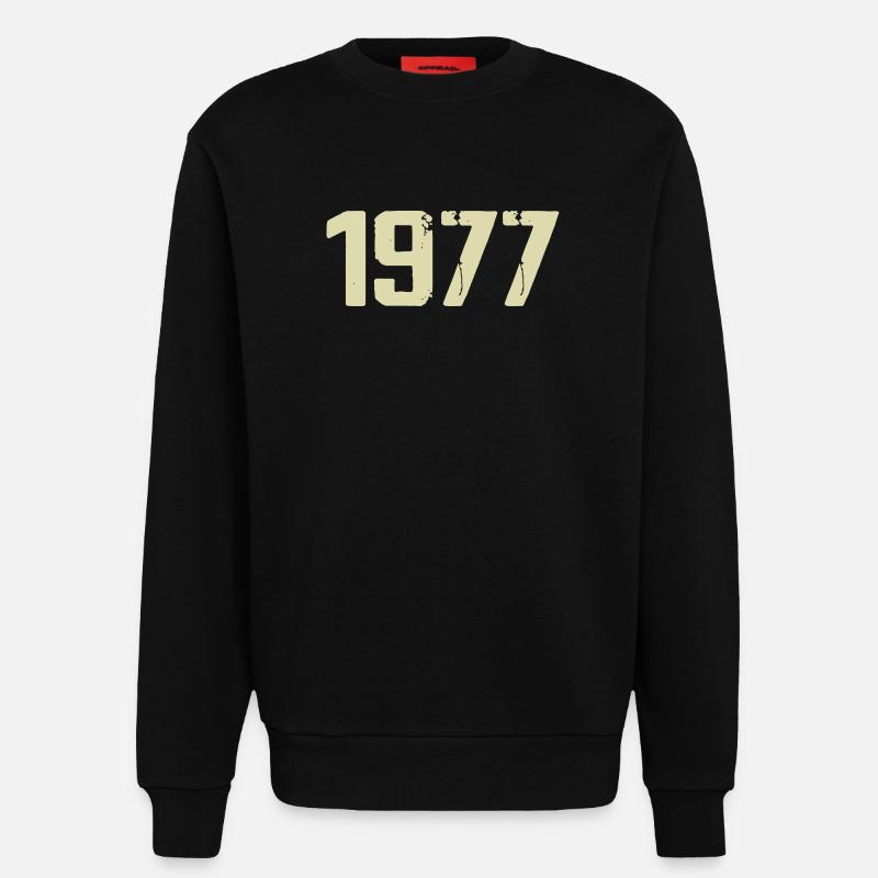 Jubilee 1977 - Sweatshirt - made by SPREAD  - SOLID BLACK