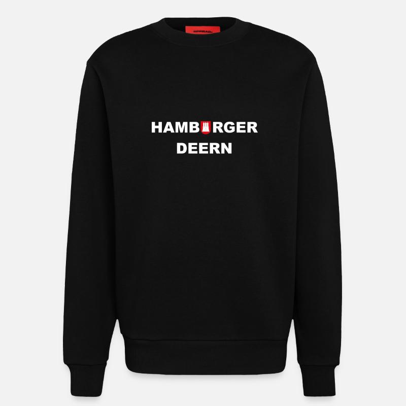 Hamburger Deern - Sweatshirt - made by SPREAD  - SOLID BLACK
