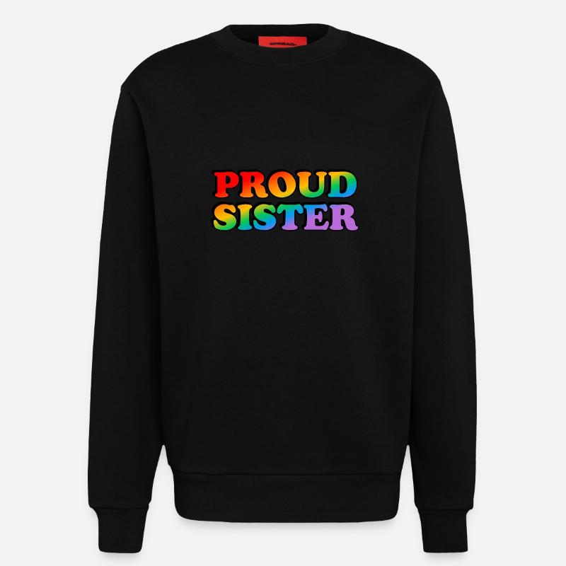 Stolze Schwester - Sweatshirt - made by SPREAD  - SOLID BLACK