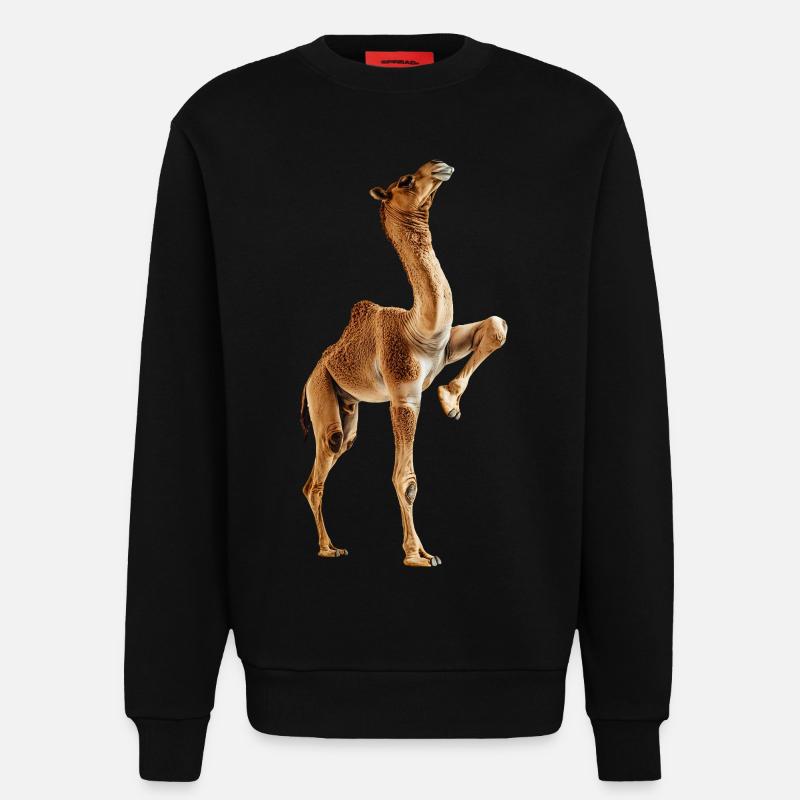 Kamel - Sweatshirt - made by SPREAD  - SOLID BLACK
