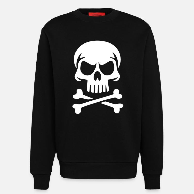 Sapiens Schädel - Sweatshirt - made by SPREAD  - SOLID BLACK