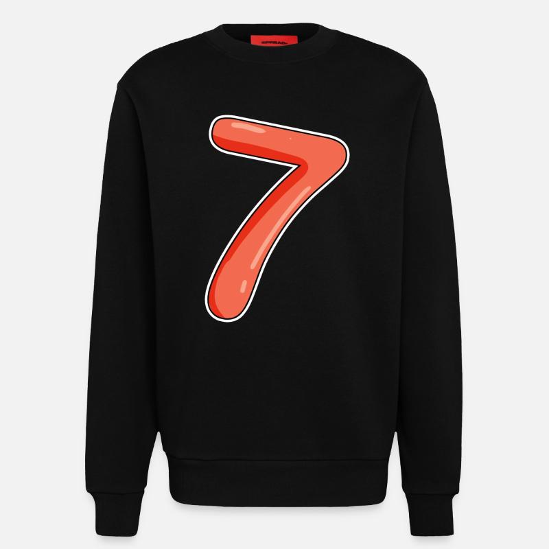 Sieben - Sweatshirt - made by SPREAD  - SOLID BLACK