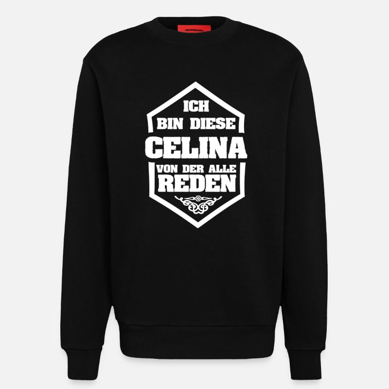 Celina als Rufname - Sweatshirt - made by SPREAD  - SOLID BLACK