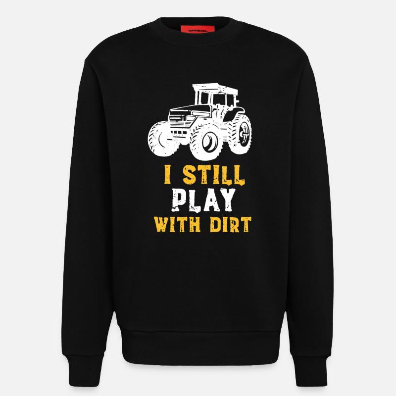 Traktor & Dreck - Sweatshirt - made by SPREAD  - SOLID BLACK