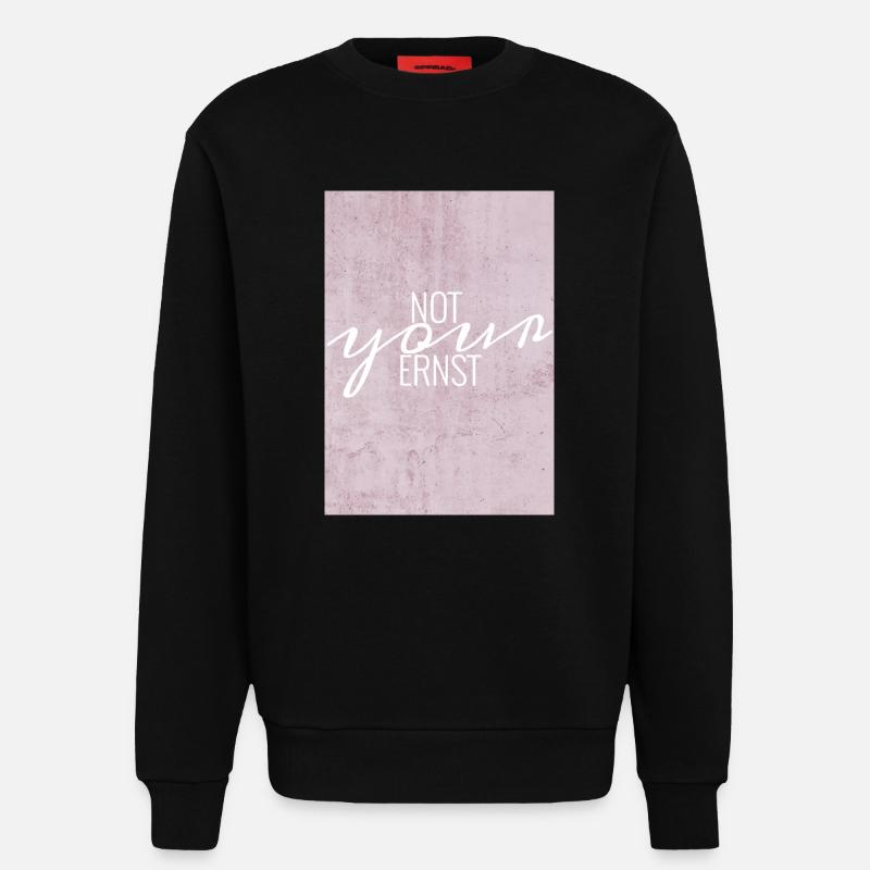 ernst - Sweatshirt - made by SPREAD  - SOLID BLACK