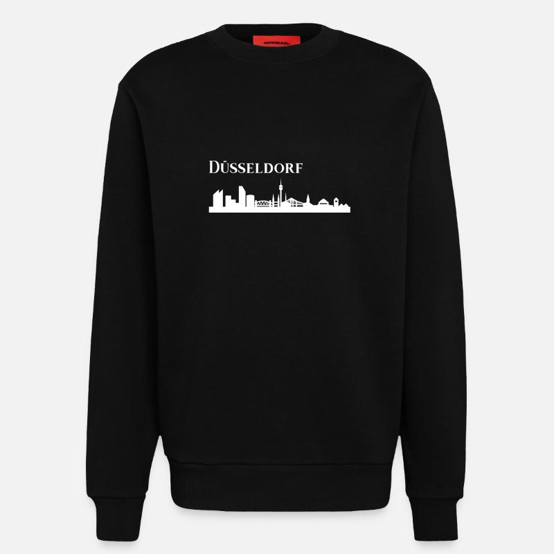 Duesseldorf Skyline - Sweatshirt - made by SPREAD  - SOLID BLACK