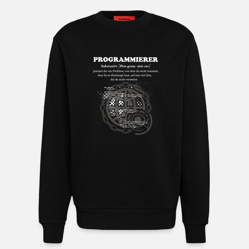 Programmierer Duden - Sweatshirt - made by SPREAD  - SOLID BLACK