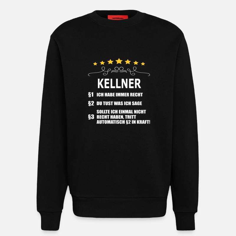 KELLNER - Sweatshirt - made by SPREAD  - SOLID BLACK