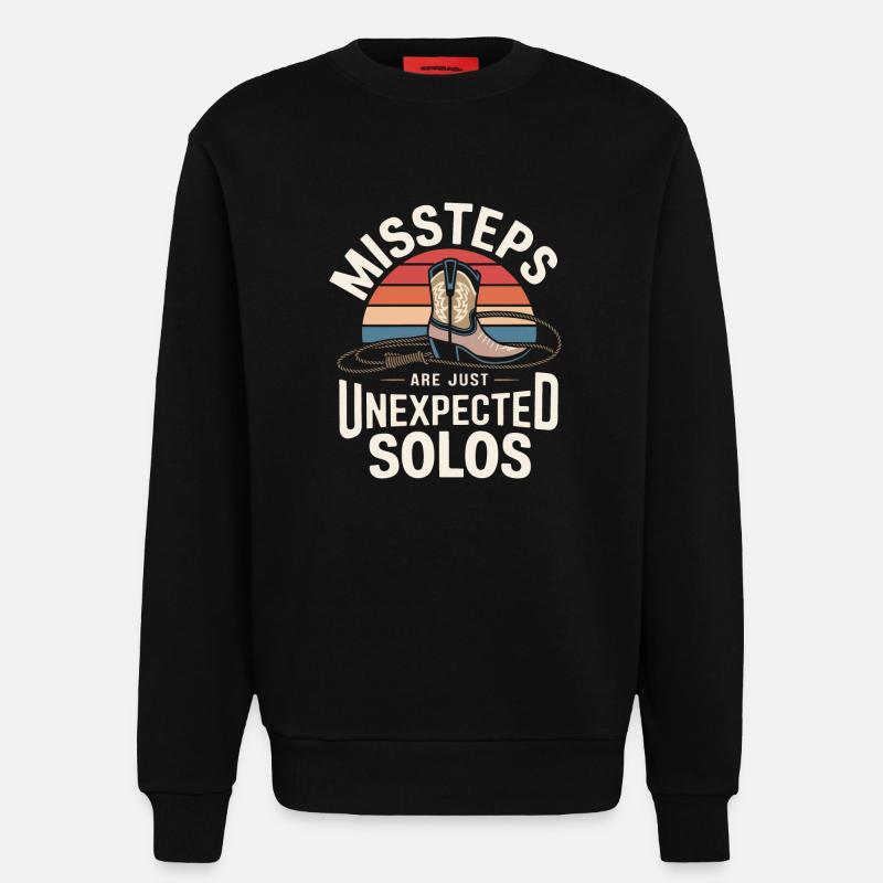 Line Dancing Dancing Dancers - Sweatshirt - made by SPREAD  - SOLID BLACK