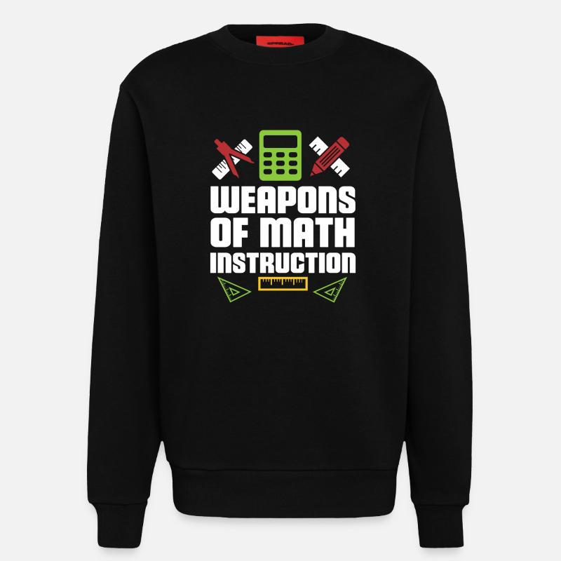 Math professeur de mathématiques - Sweat bio décontracté fabriqué en UE - SOLID BLACK