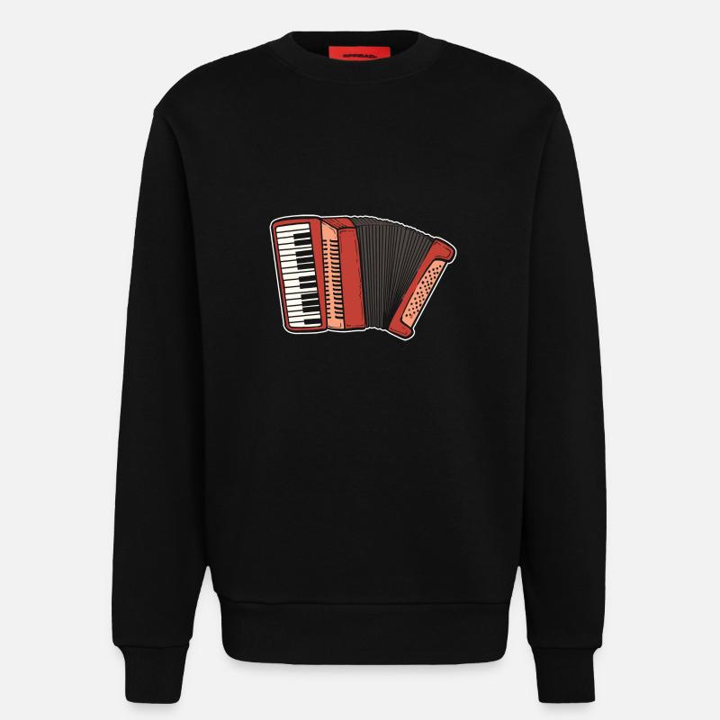 Akkordeon - Sweatshirt - made by SPREAD  - SOLID BLACK