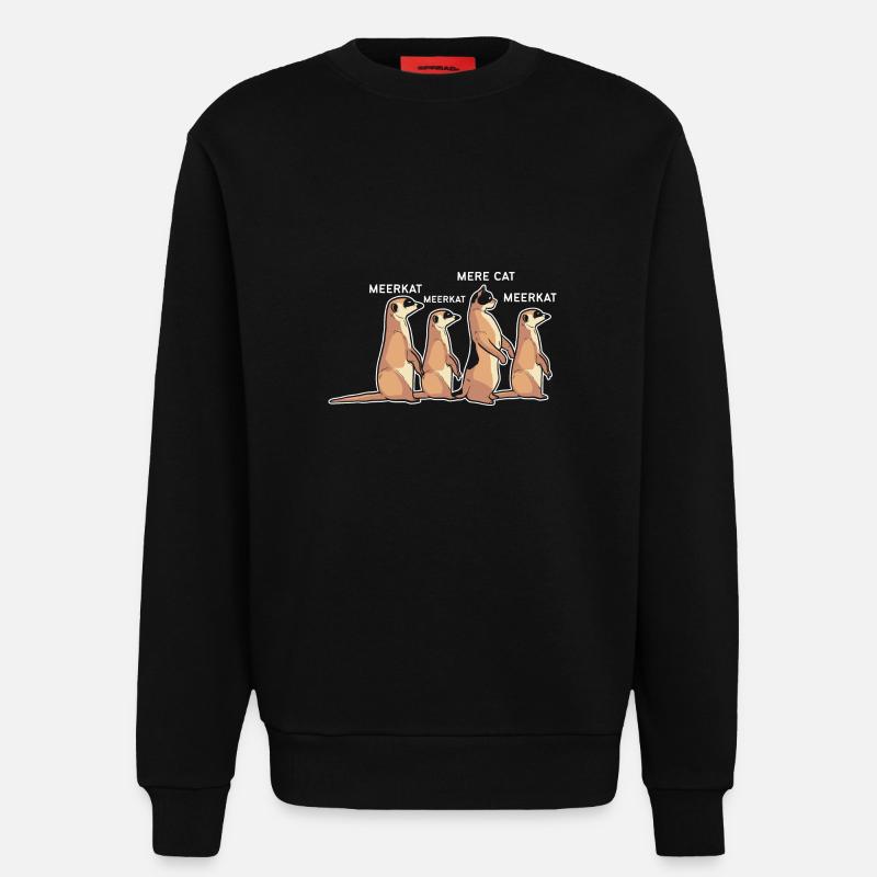 Erdmännchen - Sweatshirt - made by SPREAD  - SOLID BLACK
