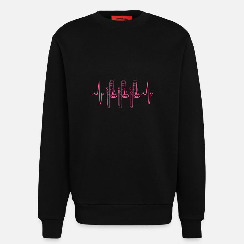 Posaune - Sweatshirt - made by SPREAD  - SOLID BLACK