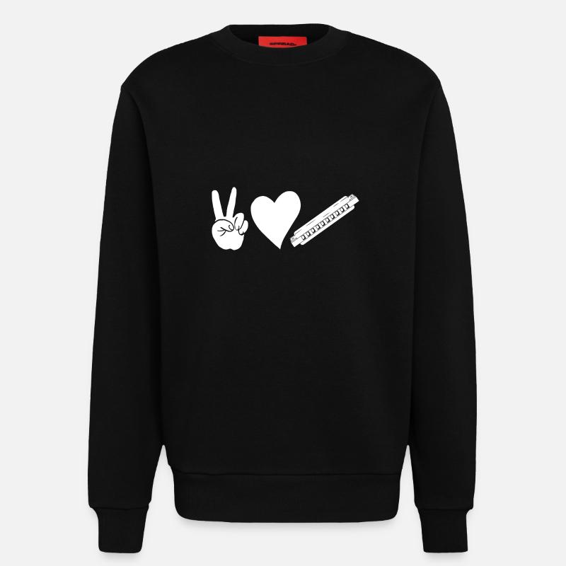 Harmonica Harmonica - Sweatshirt - made by SPREAD  - SOLID BLACK