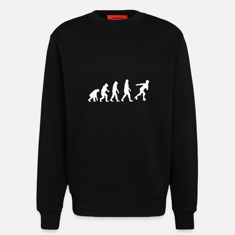Rollschuhlaufen Rollschuhe Inline-Skates Evolution - Sweatshirt - made by SPREAD - SOLID BLACK