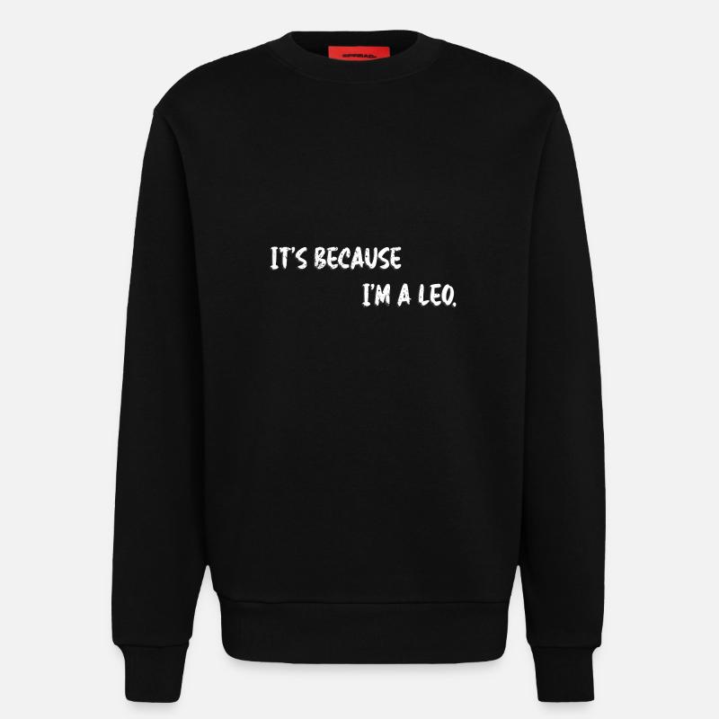 Sternzeichen Löwe - Sweatshirt - made by SPREAD  - SOLID BLACK