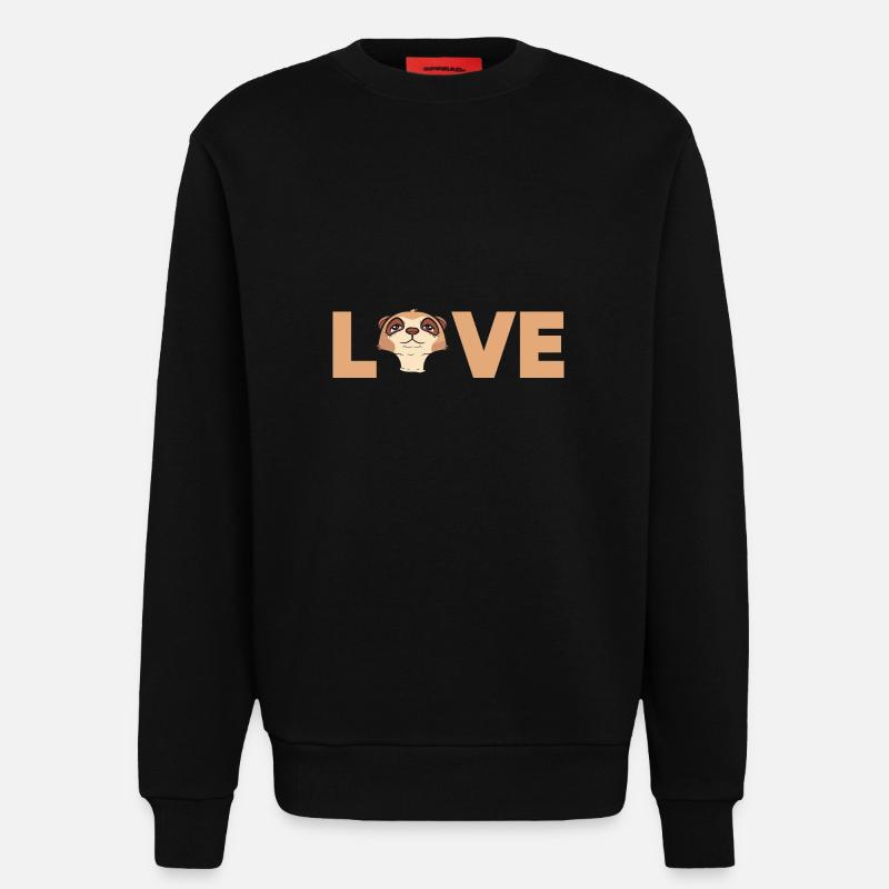 Erdmännchen - Sweatshirt - made by SPREAD  - SOLID BLACK