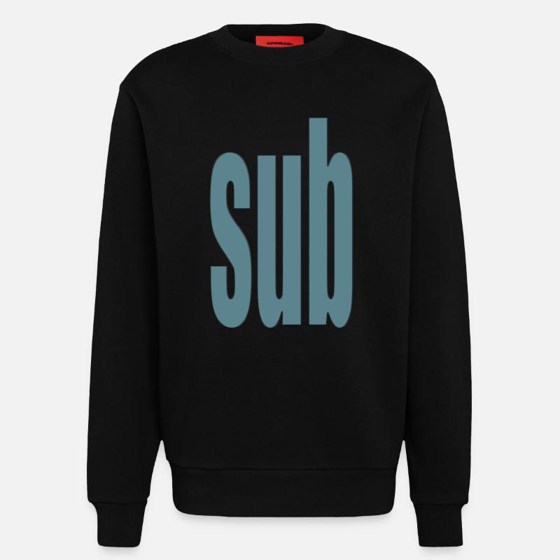 sub - Sweatshirt - made by SPREAD  - SOLID BLACK