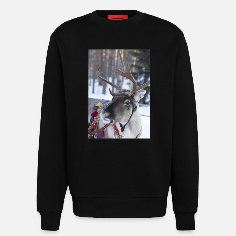 Rentier - Sweatshirt - made by SPREAD  - SOLID BLACK