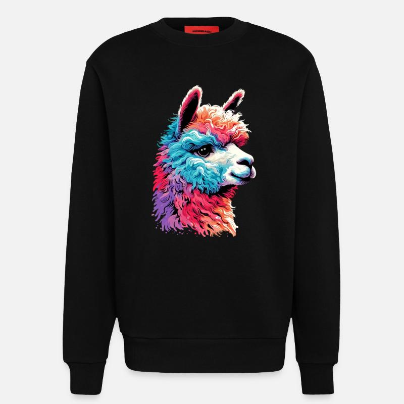 Alpaka - Sweatshirt - made by SPREAD  - SOLID BLACK