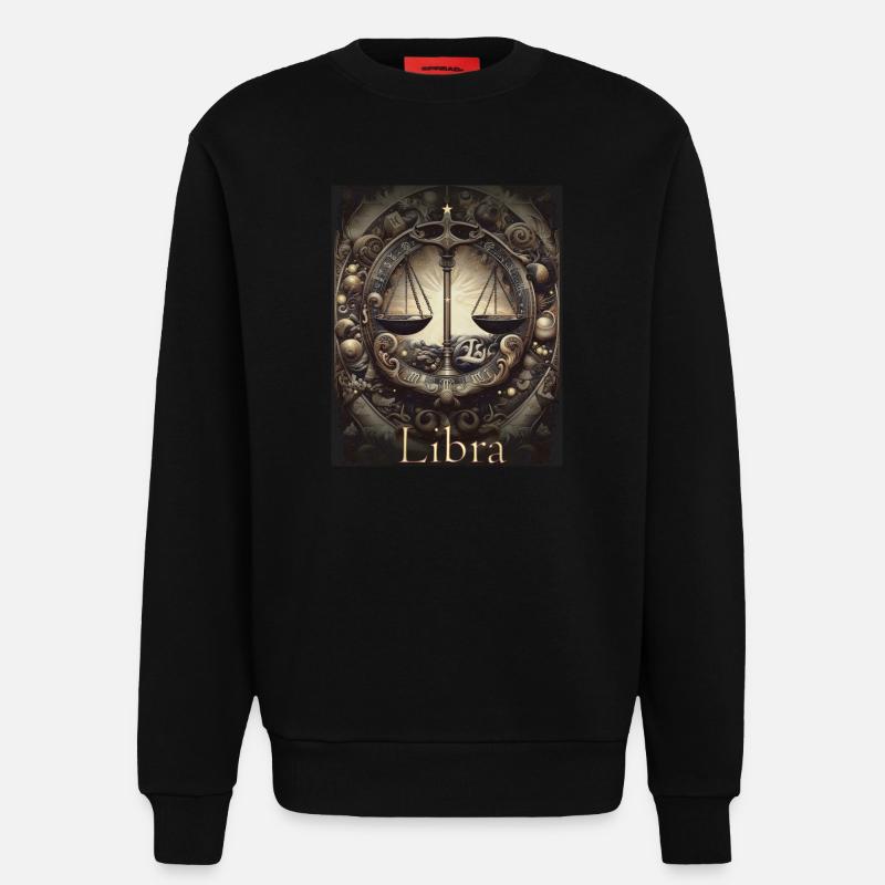 Libra Sternzeit Waage Sternzeichen - Waage - Sweatshirt - made by SPREAD - SOLID BLACK
