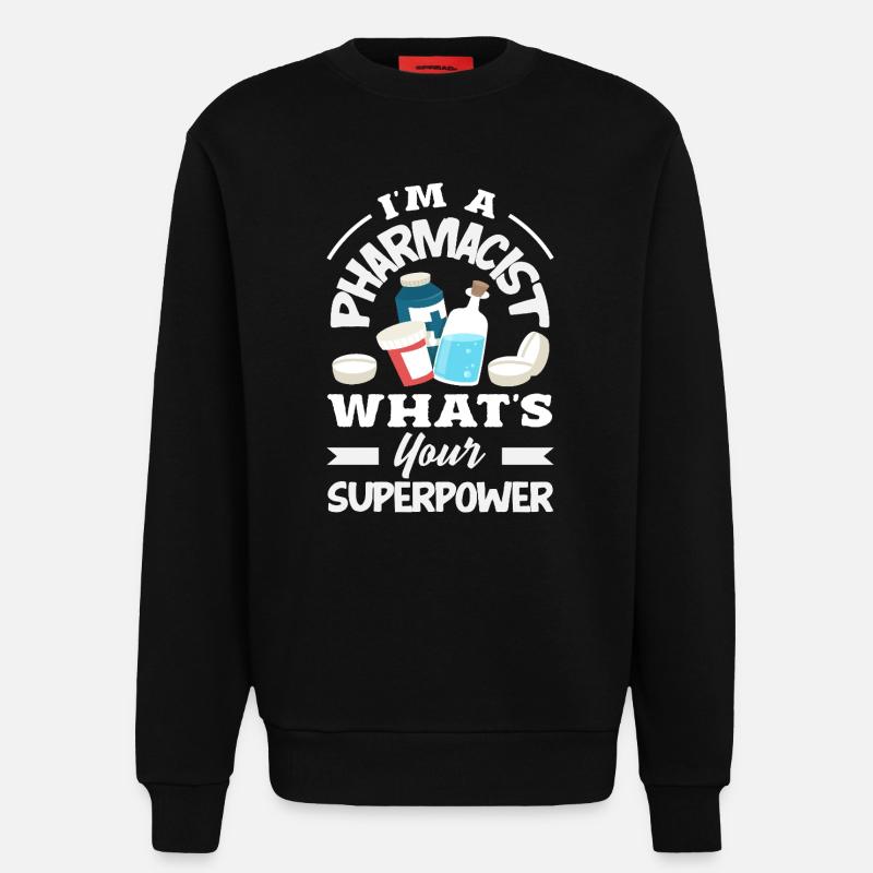 Apotheker Pharmazeutisch-technischer - Sweatshirt - made by SPREAD  - SOLID BLACK