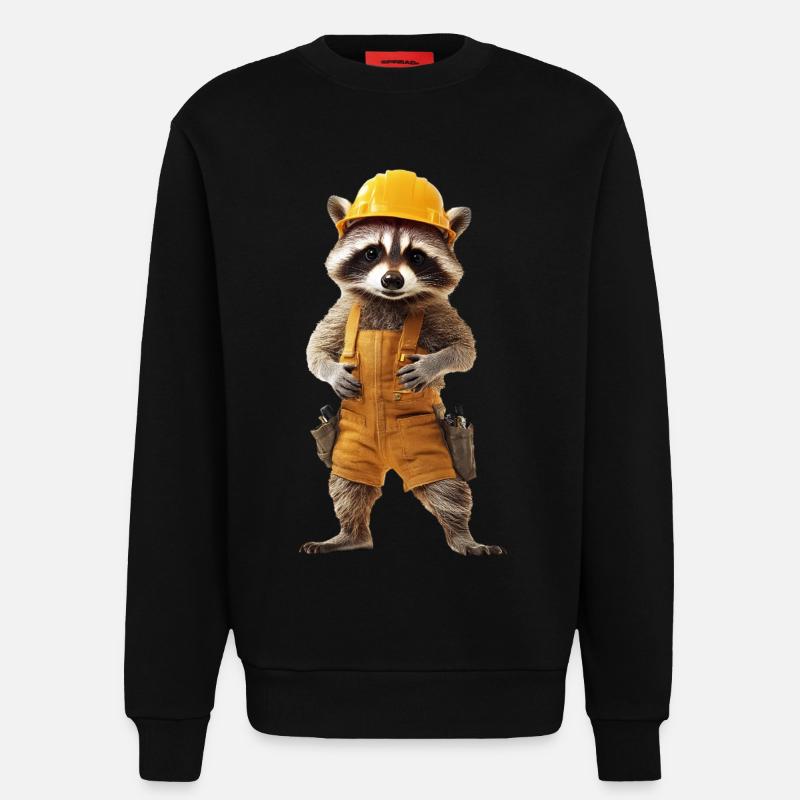 Waschbär - Sweatshirt - made by SPREAD  - SOLID BLACK