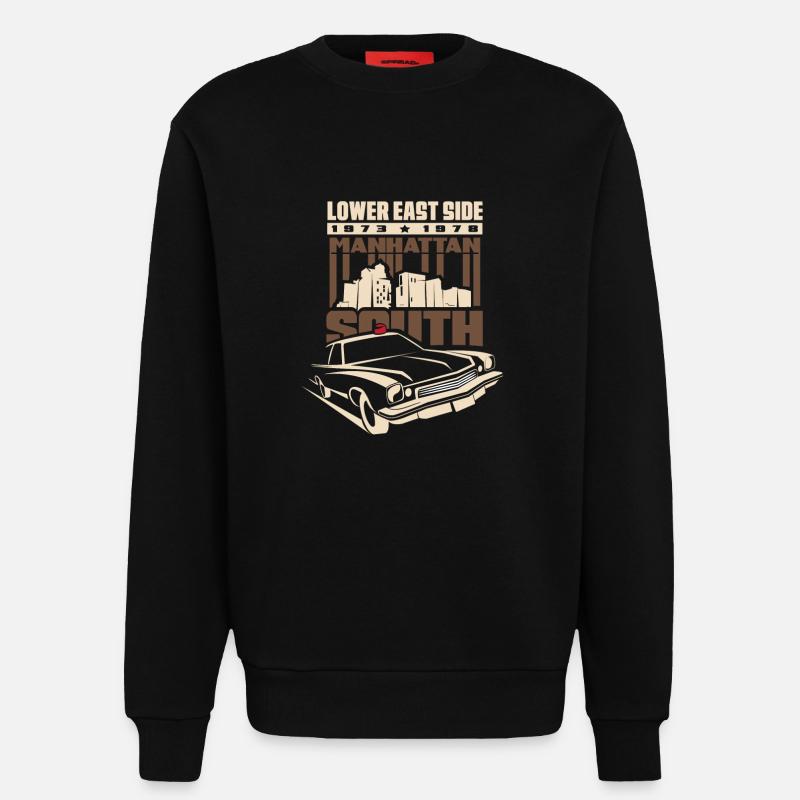 Manhattan South - Sweatshirt - made by SPREAD  - SOLID BLACK