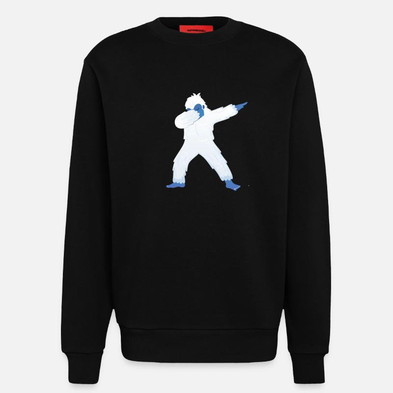 Dabbing Yeti Dab Dance - Sweatshirt - made by SPREAD  - SOLID BLACK
