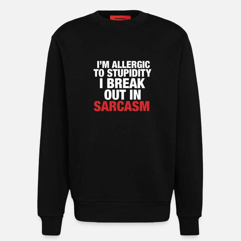 Sarkasmus - Sweatshirt - made by SPREAD - SOLID BLACK