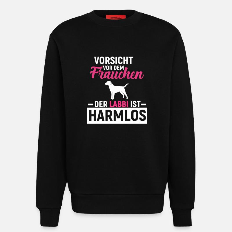Labrador Retriever - Sweatshirt - made by SPREAD - SOLID BLACK